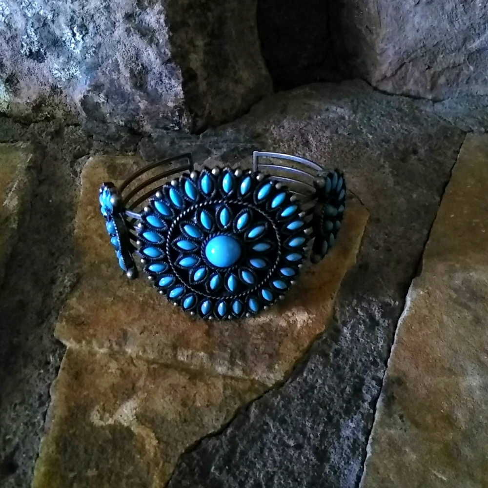 Silver and Turquoise Bracelet